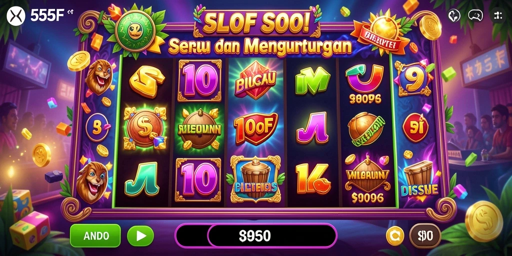 Gameplay Slot 555F yang mengasyikkan dan penuh warna.