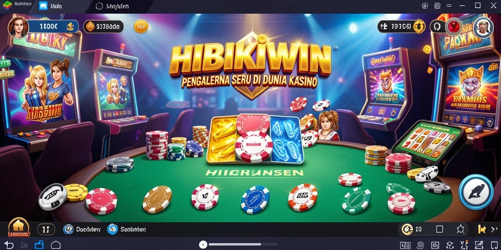 Tampilan menarik saat bermain HIBIKIWIN dengan gameplay kasino yang seru.