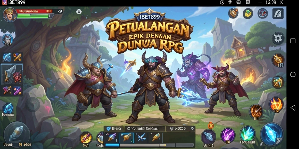 Tampilan gameplay menegangkan IBET899 dengan karakter yang beraksi.