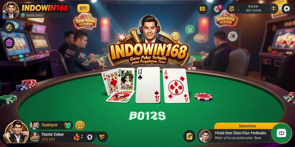 Screenshot gameplay Poker yang mendebarkan di INDOWIN168.