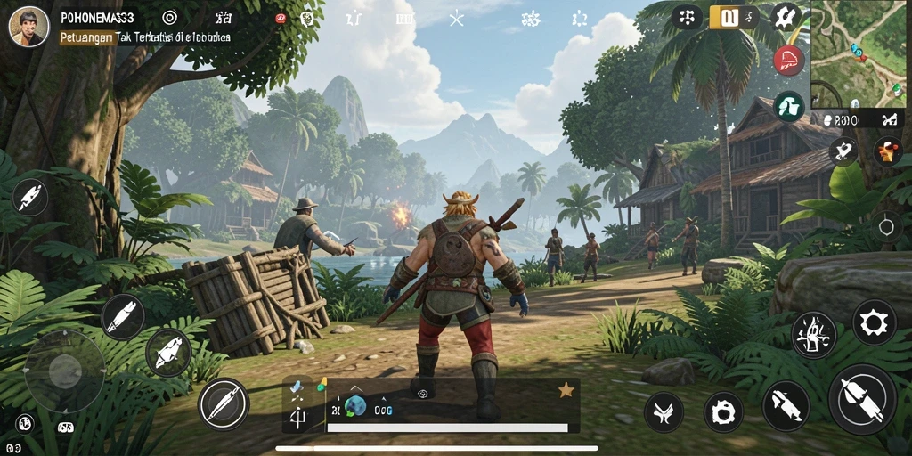 Gameplay seru dalam dunia terbuka POHONEMAS33.