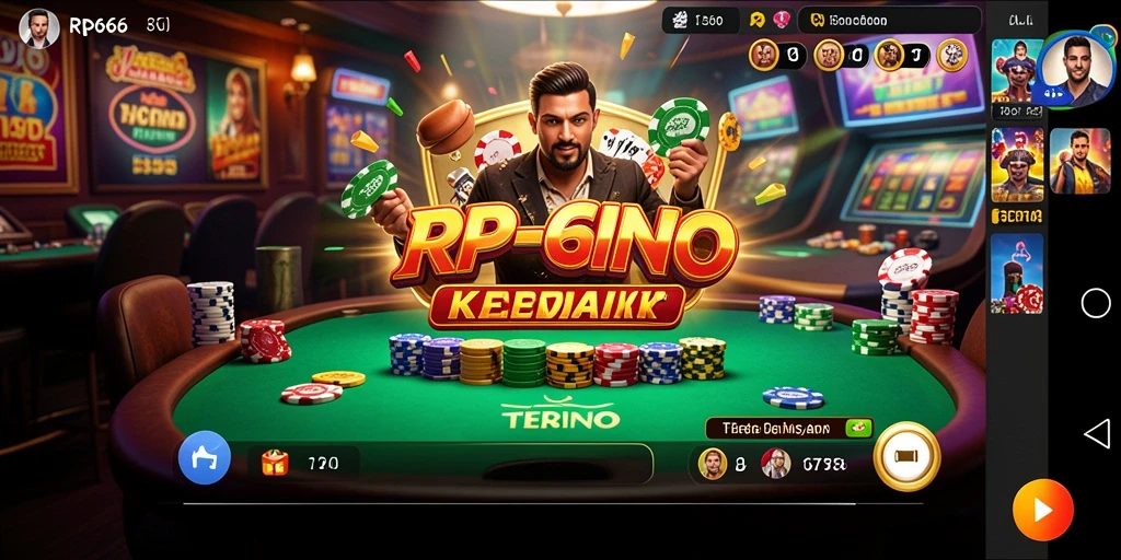 Tampilan menarik saat bermain game kasino RP66.