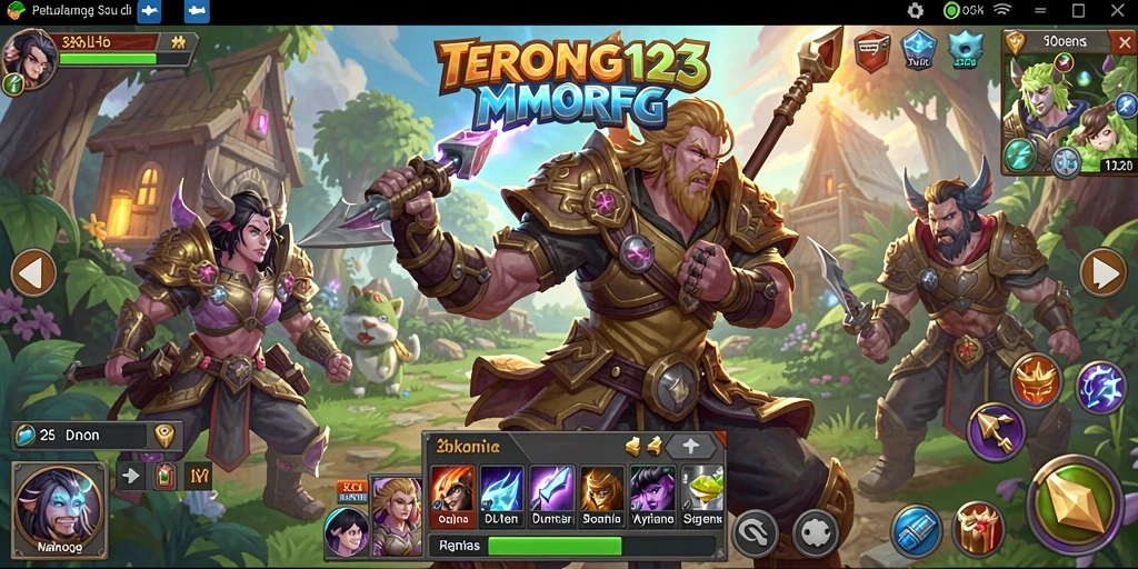 Screenshot TERONG123 menampilkan aksi seru dalam pertarungan MMORPG yang dinamis.