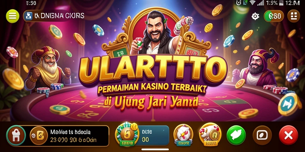 Screenshot menampilkan gameplay seru di ULARTOTO dengan dealer langsung.