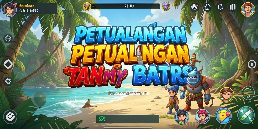 Tampilan permainan V21 yang memukau dan penuh warna.